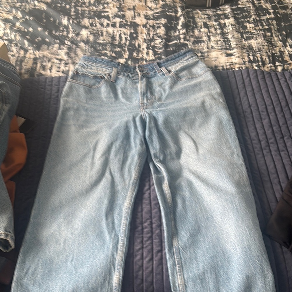 Abercrombie & Fitch Blue Straight Leg Jeans
